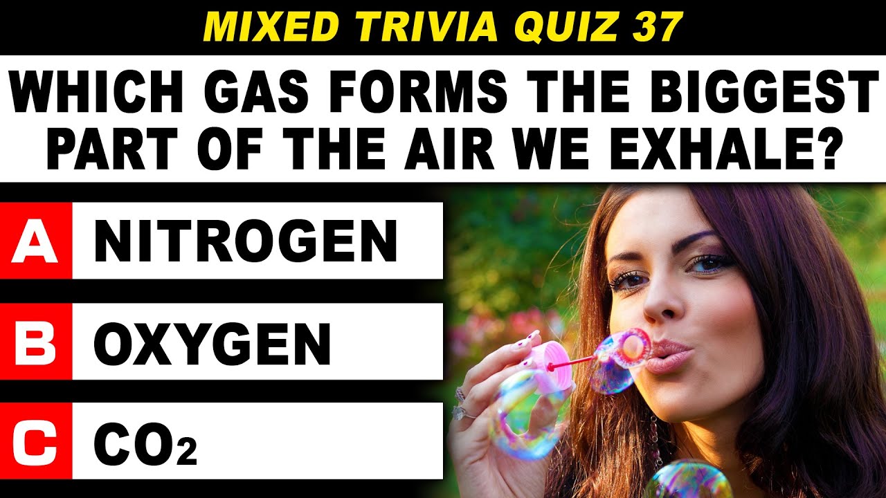 Test Your Brain Power - 50 General Knowledge Questions | Daily Mixed Trivia Quiz Round 37