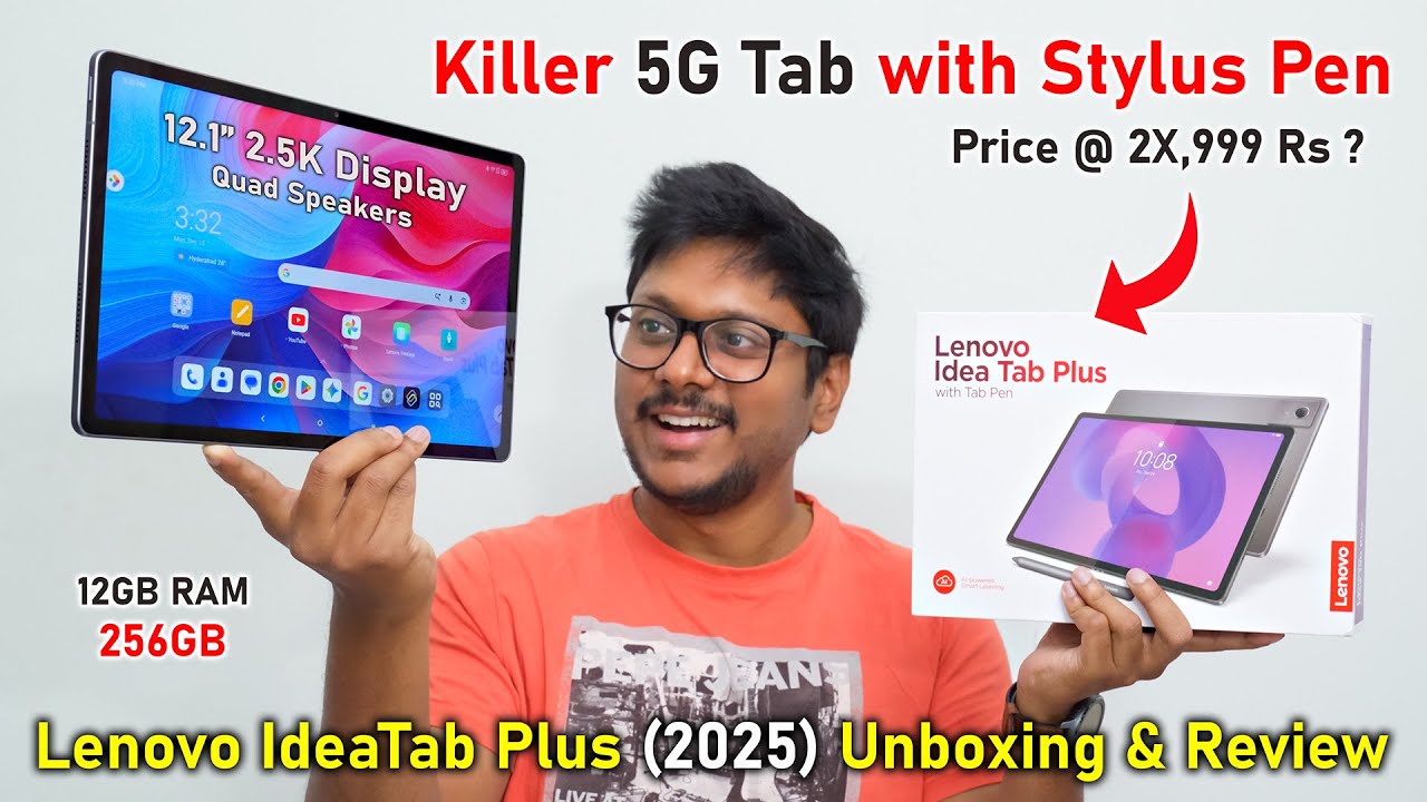 Best Budget 5G Tab with Pen ..? 🤔Lenovo Idea Tab Plus (2025) Unboxing 🔥