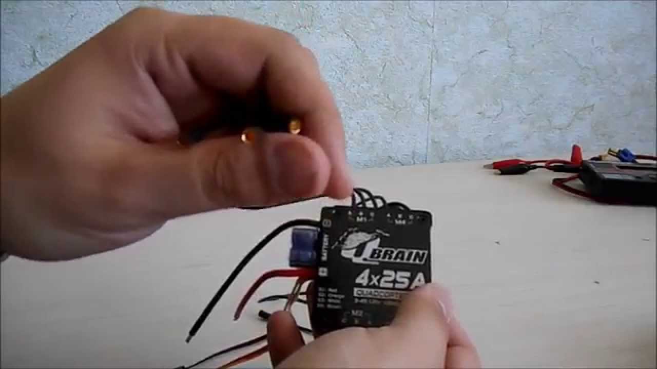 Распаковка регулятора QBrain ESC 4x25 и карбоновой рамы квадрокоптера 280