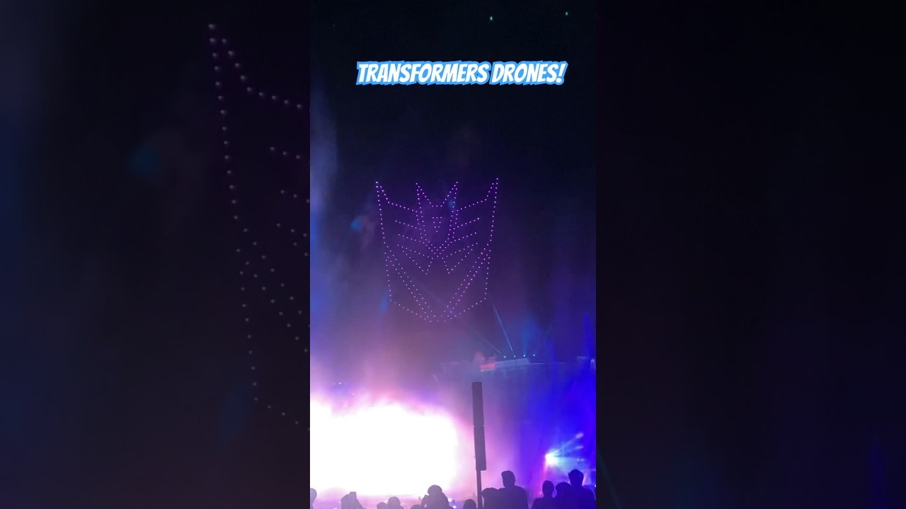 Transformer Drones at Universal Orlando #autobots #megatron #optimusprime #drones #decepticons