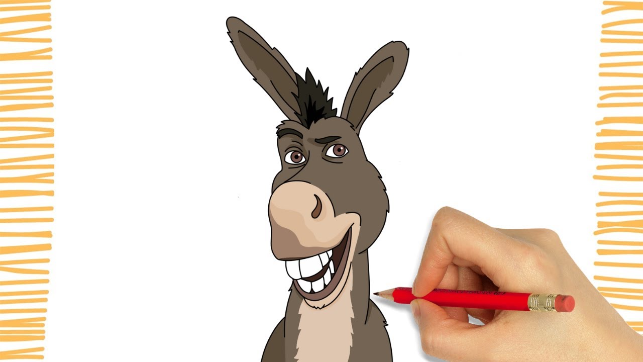 Como Dibujar a BURRO I SHREK