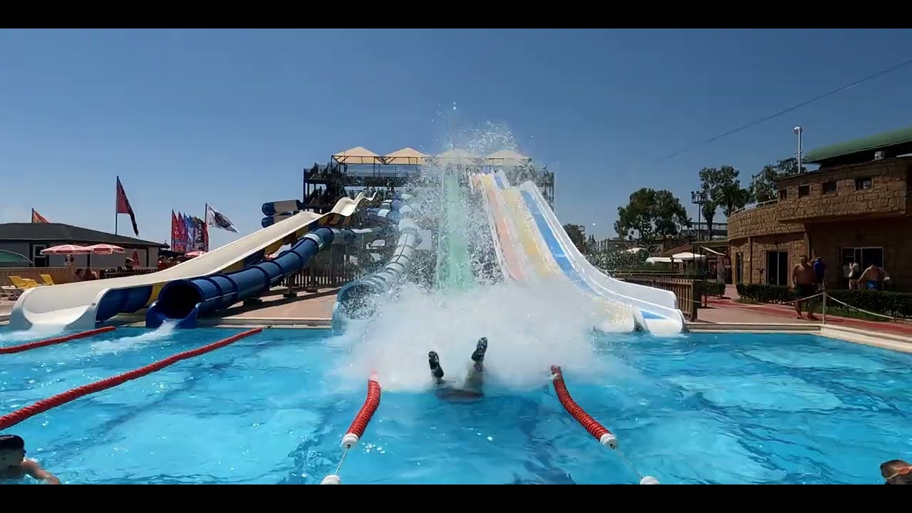 Eftalia Island water slides 7 The Big Splash!!.
