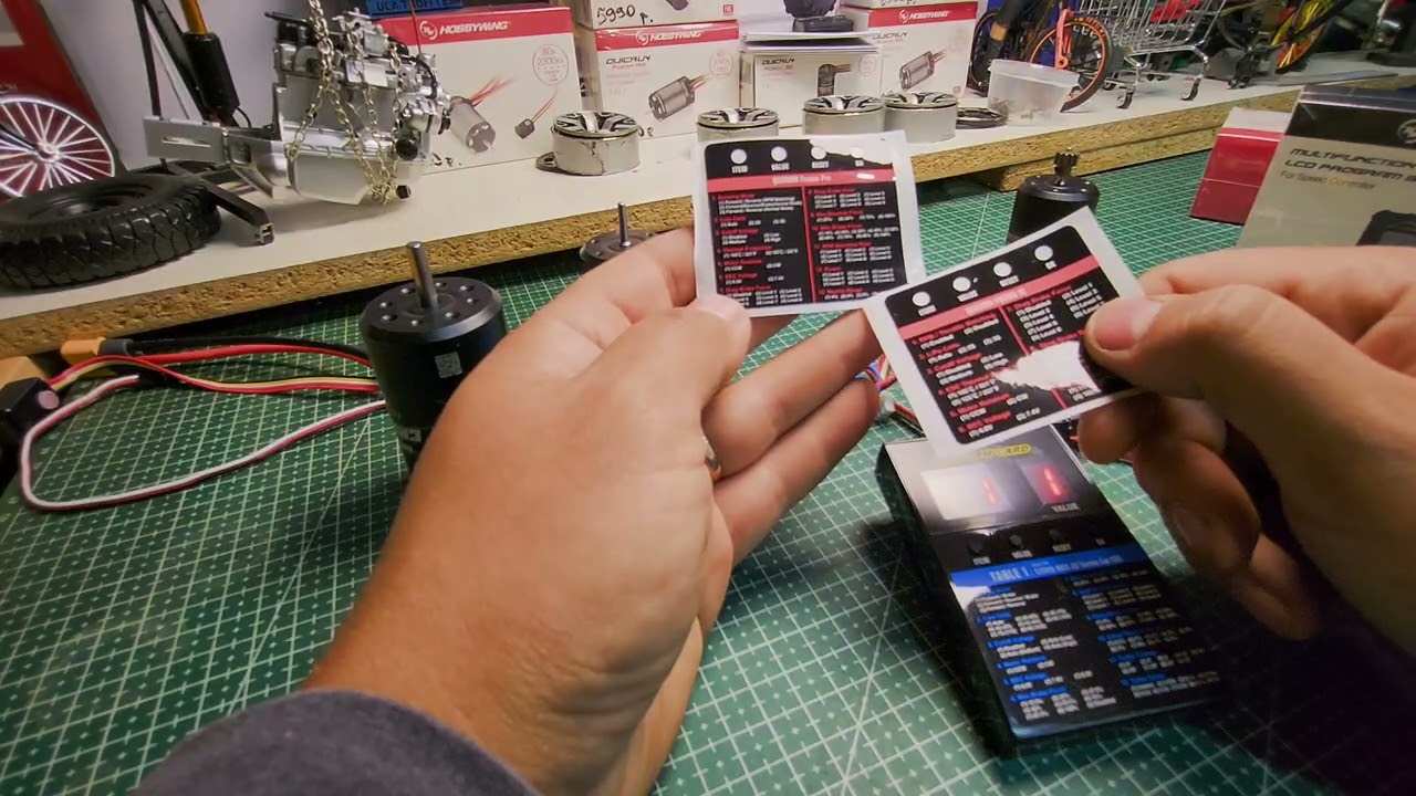 Карты программирования Hobbywing и настройка моторов и регуляторов 