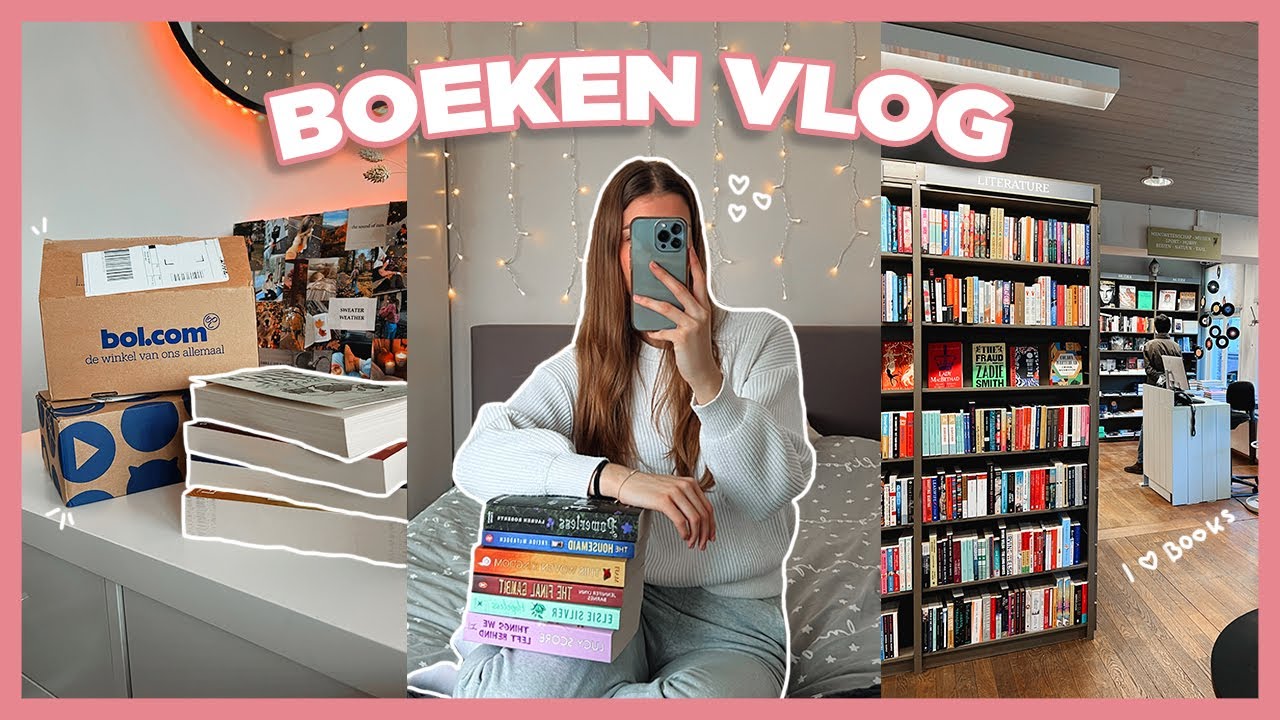 BOEKEN VLOG 💘 Boek shoppen + mega shoplog & veel lezen 📖 ☕️