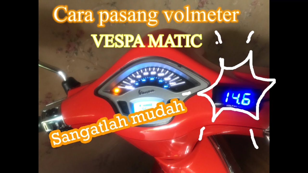 Pasang volmeter vespa primavera 150 iget 2021