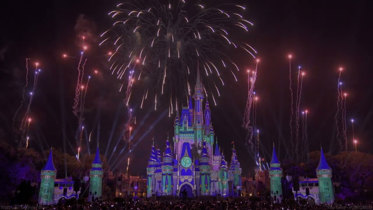 4K - HDR - Disney Enchantment Fireworks - Magic Kingdom - Second to last show - April 1, 2023
