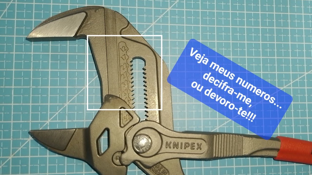 Knipex 8601 - Chave de alicates, ou Alicate chave inglesa: o que são os 7mm. mágicos?