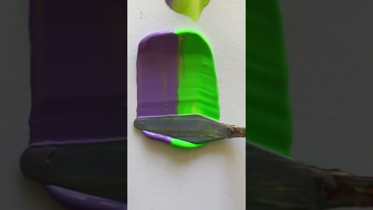 Purple, Green 💜💚💜💚#purple#green#creative#art#artist#color#hobby#shorts#youtuber#vibes#acrylic