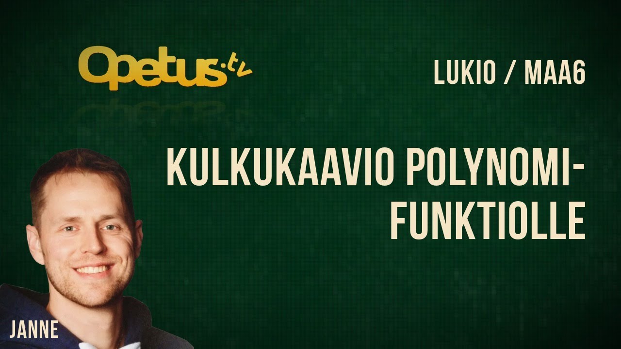 Kulkukaavio polynomifunktiolle