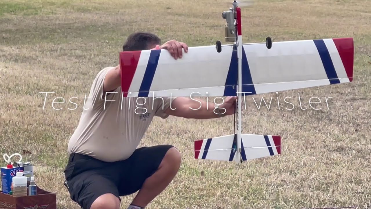 Sig Twister Control Line Test Flight