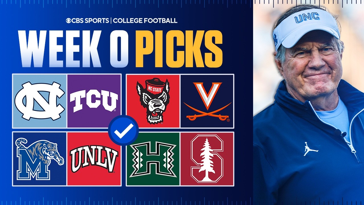 College Football Week 0 Picks and Predictions | UNC vs TCU, NC State vs Virginia & MORE ✅
