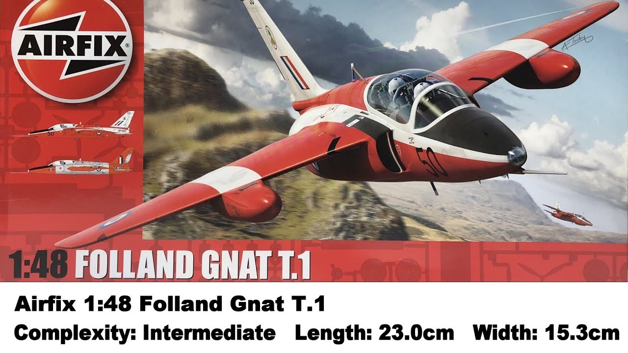 Airfix 1:48 Folland Gnat T.1 Kit Review
