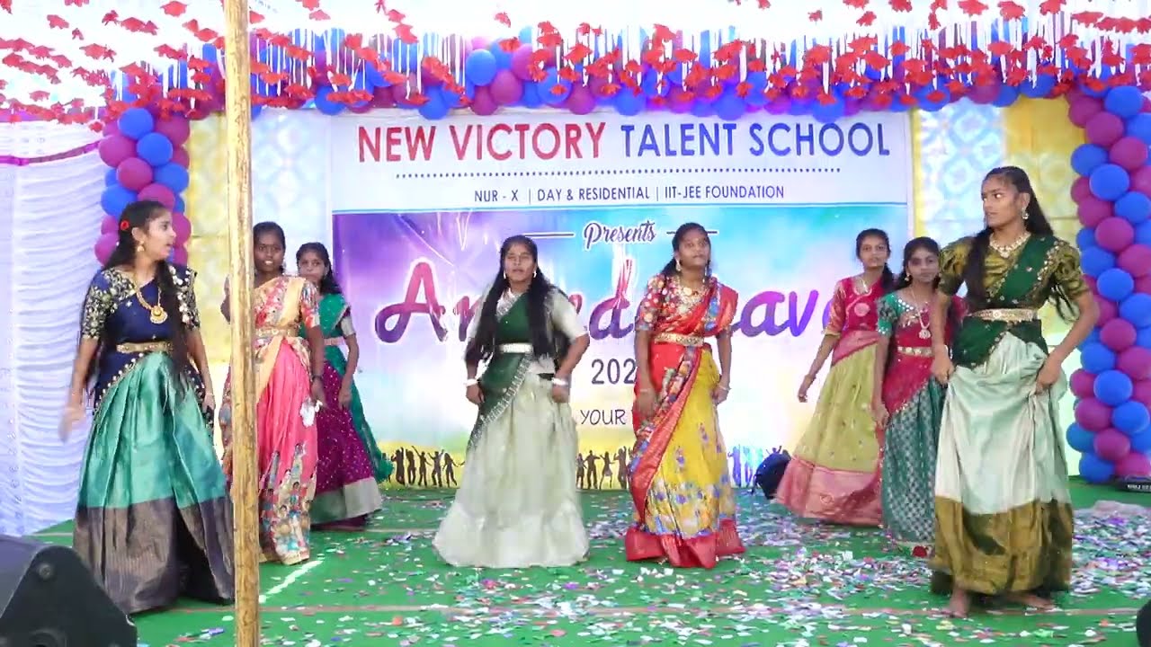 GRADE-8 GIRLS DANCE PERFORMANCE || VISION || NEW VICTORY TALENT SCHOOL || ANANDOTSAVA 2025