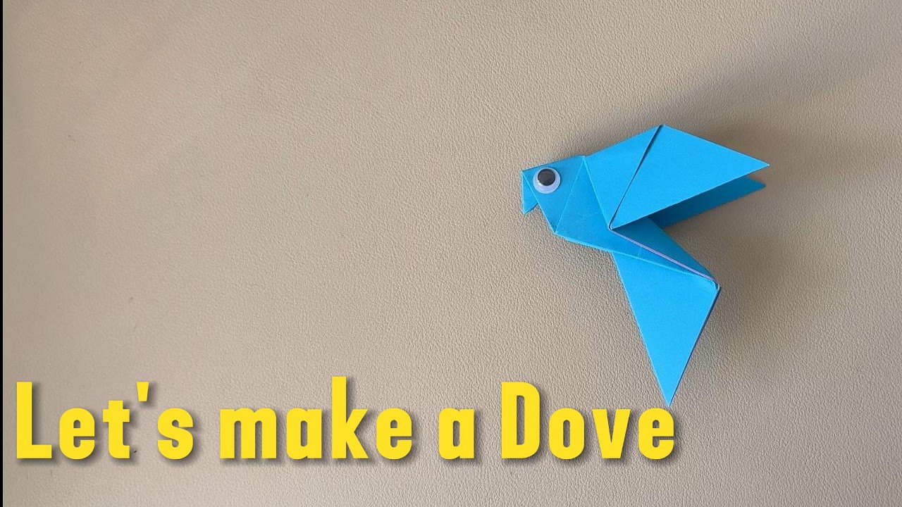 Let's fold a Peaceful Dove 🕊️| Easy Origami for kids | Symbol of Peace