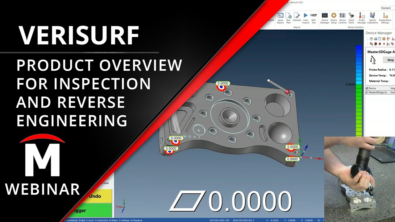 Verisurf Product Overview Webinar – CMM Programming, Reverse Engineering, and more!