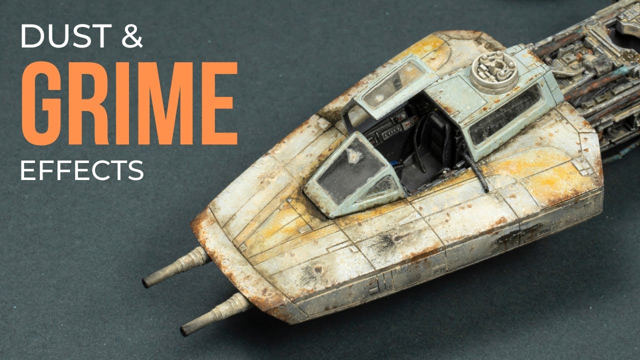 Weathering the Y-Wing | Dust and Grime effects - Bandai 1/72 scale