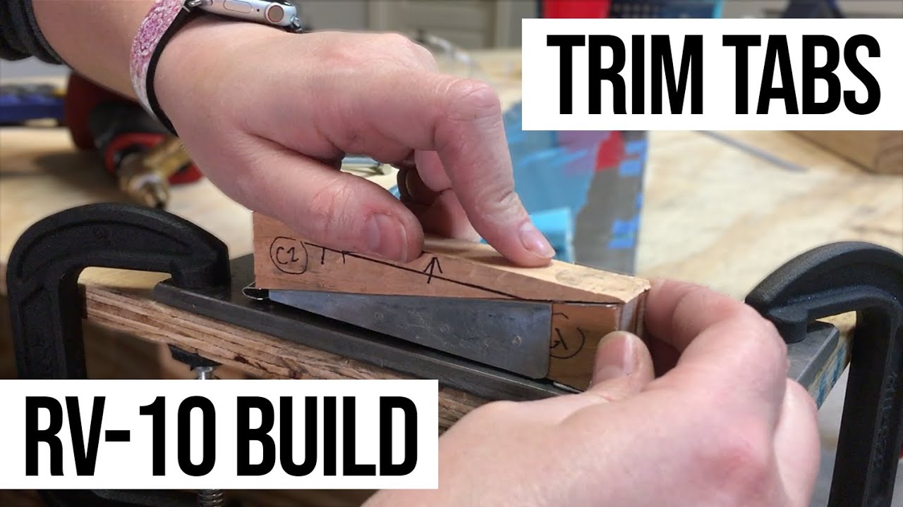 Van's Aircraft RV-10 Build: Trim Tabs - failed 1st attempt & fix! (9-16)