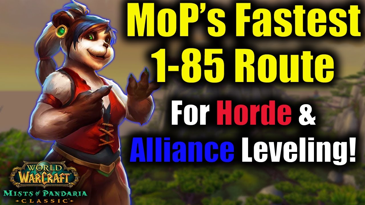 The Fastest 1-85 Leveling Route in MoP Classic