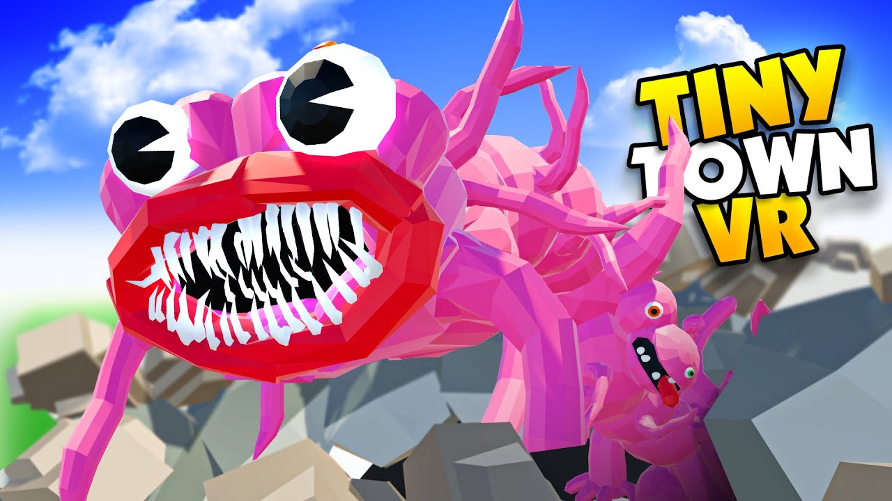 BLOB Monster from the Multiverse Invades Tiny Town through a Portal!