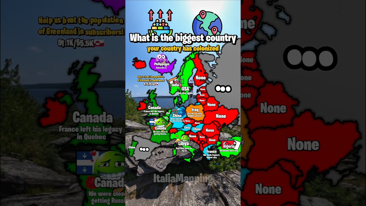 What's the biggest country ur country has colonized? | #fypシ゚viral #mapping #mapper #geography #map