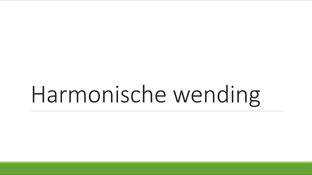 De harmonische wending