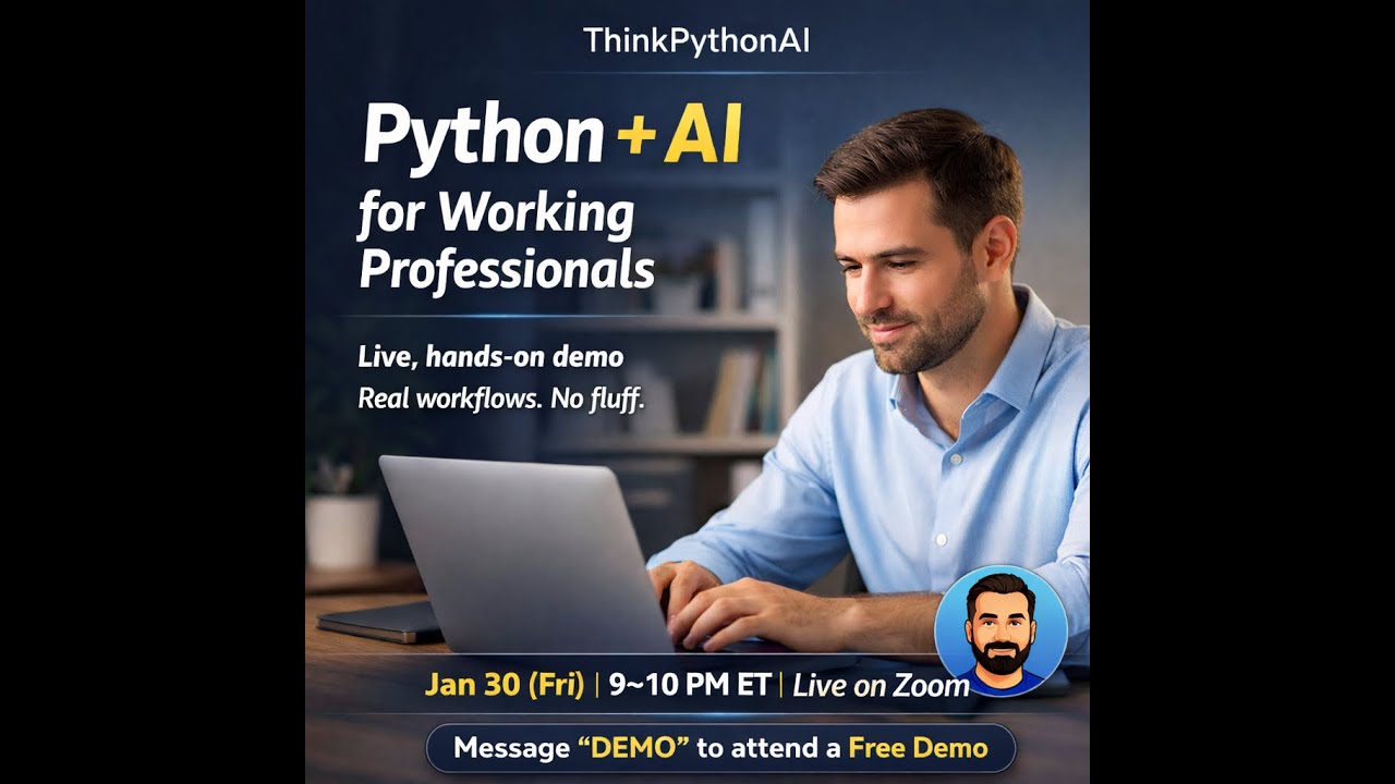 Python + AI for Real Work (Live Demo for Professionals)