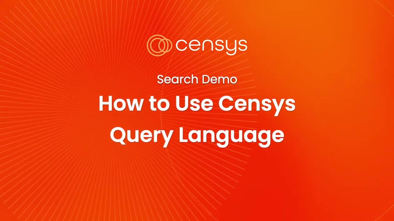 Search Demo: Using Censys Search Language