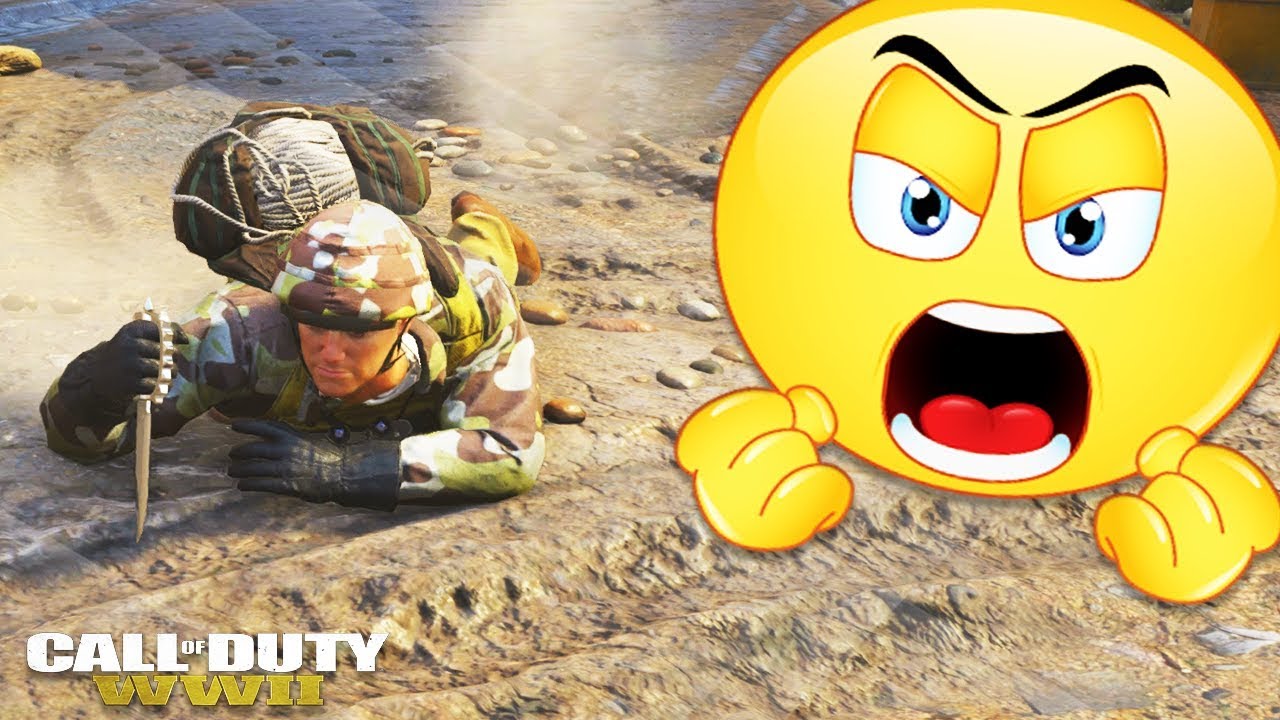 INTENSE RAGE, HORRIBLE LAG & EPIC THROWING KNIFE KILLS... (COD WW2 Funny & Epic Moments)