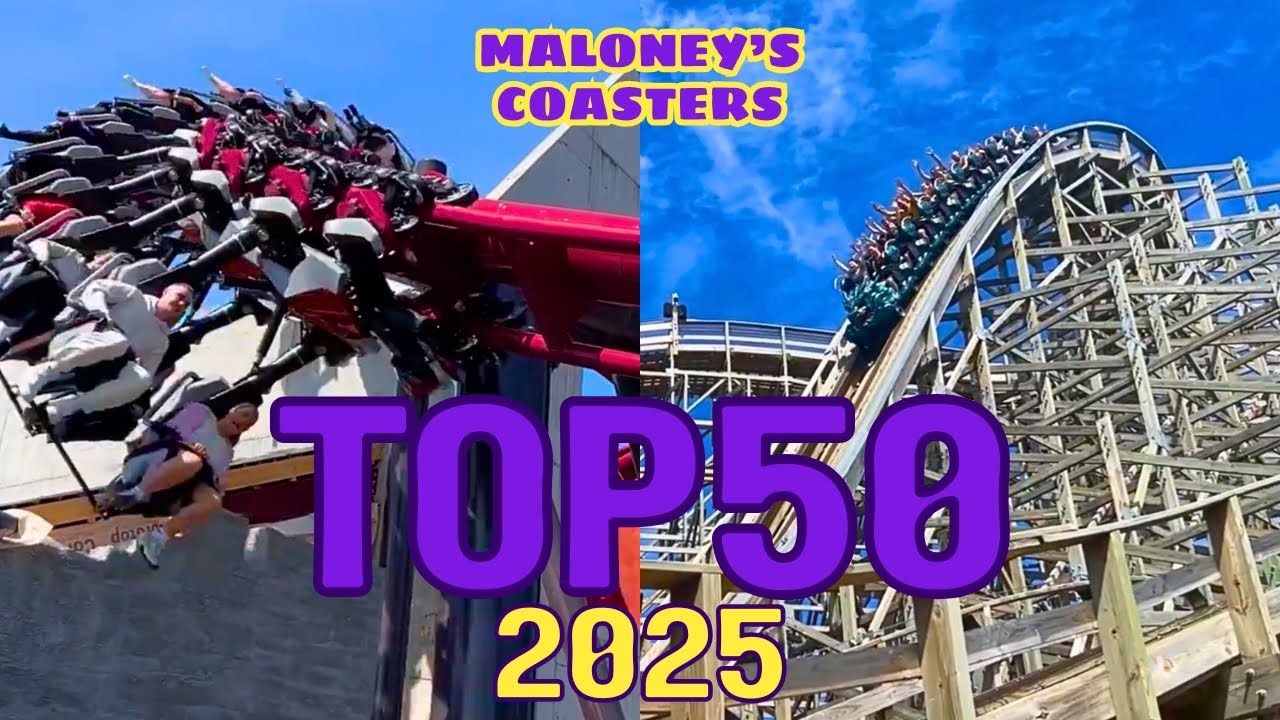 Мои 50 лучших американских горок 2025 года!!!