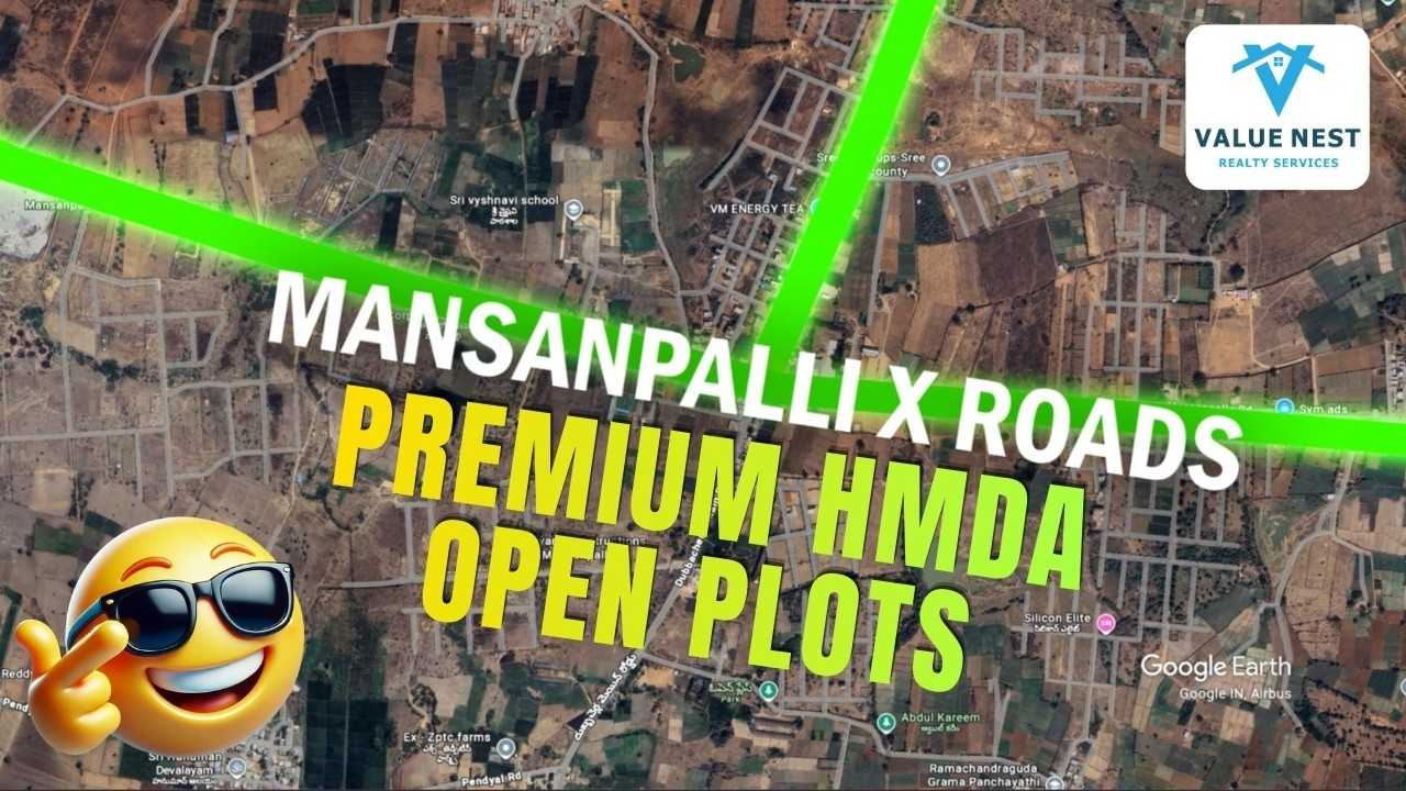 🏡 Premium HMDA Open Plots Near Mansanpalle | ORR Exit 15 | Near Airport & Future City