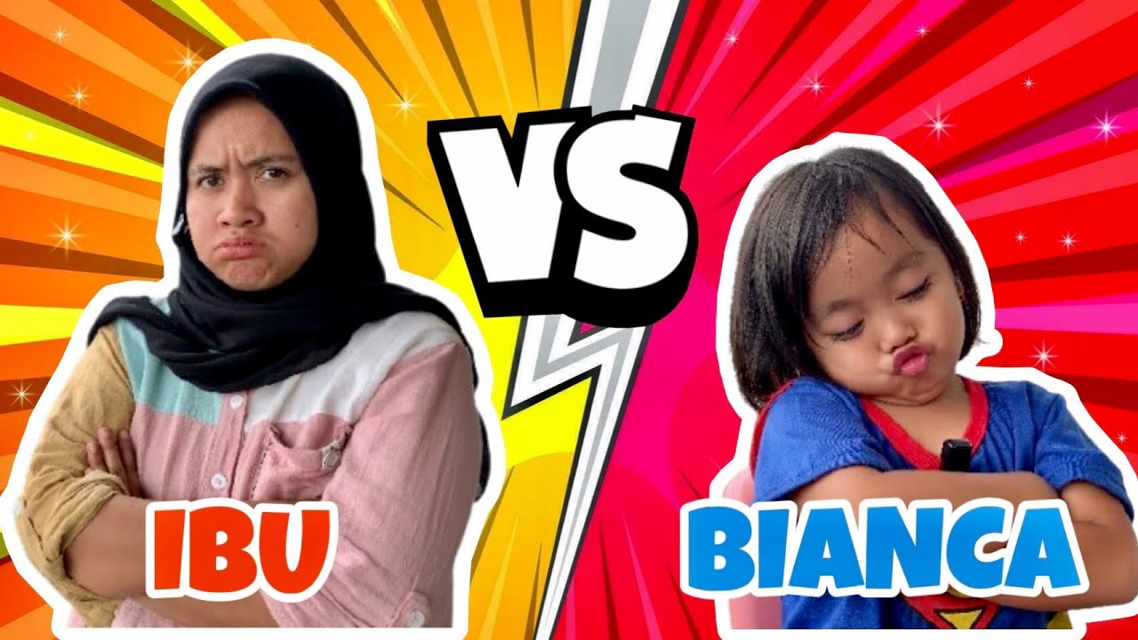 BIANCA BERMAIN TANTANGAN MEMECAHKAN BALON | IBU VS BIANCA