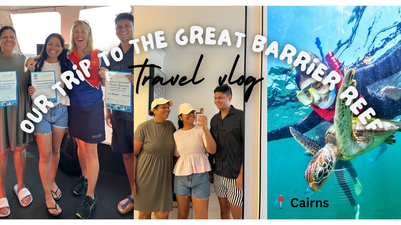 We scuba dived in the GREAT BARRIER REEF🐠🐡Family Travel Vlog!