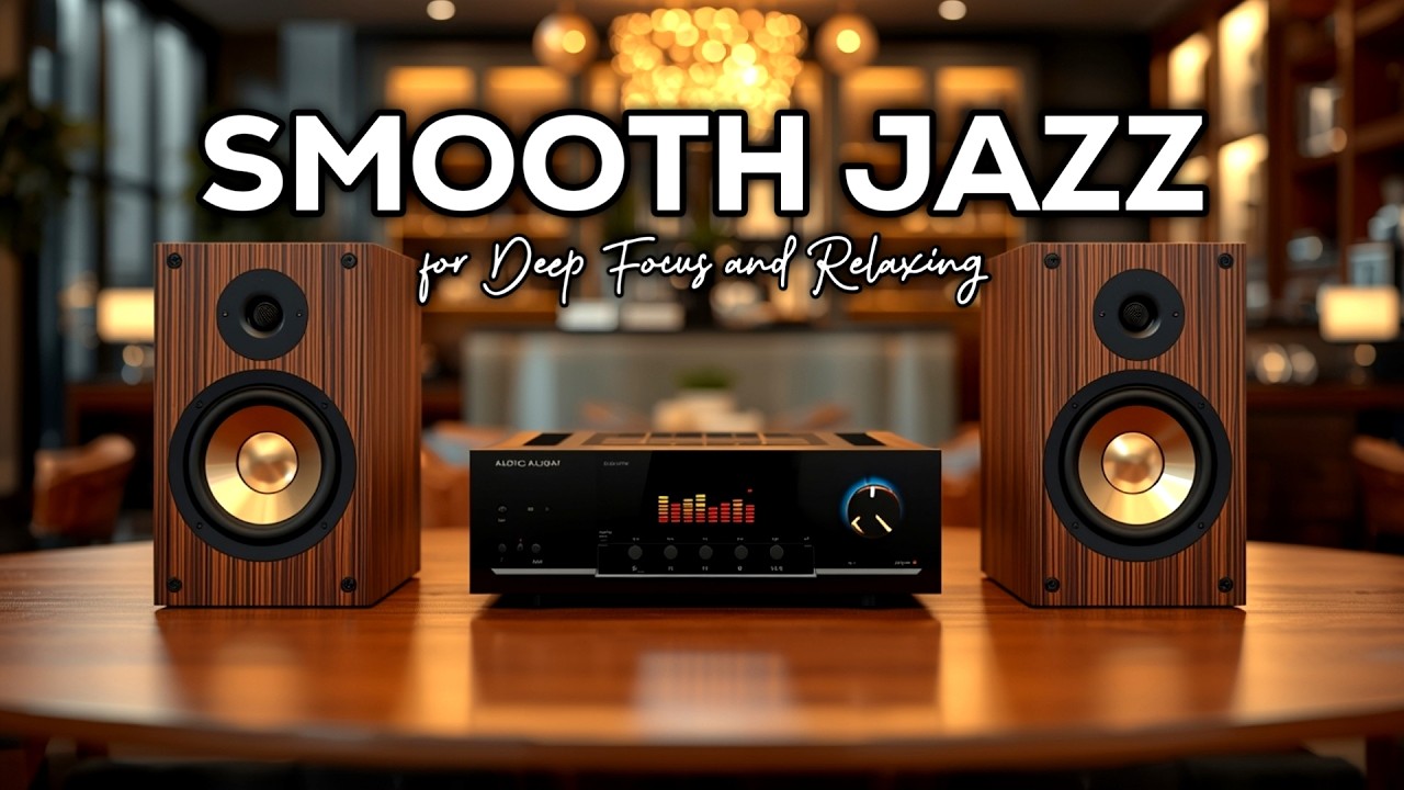 Smooth Jazz Instrumental Music for Deep Focus and Relaxing Chill Moments