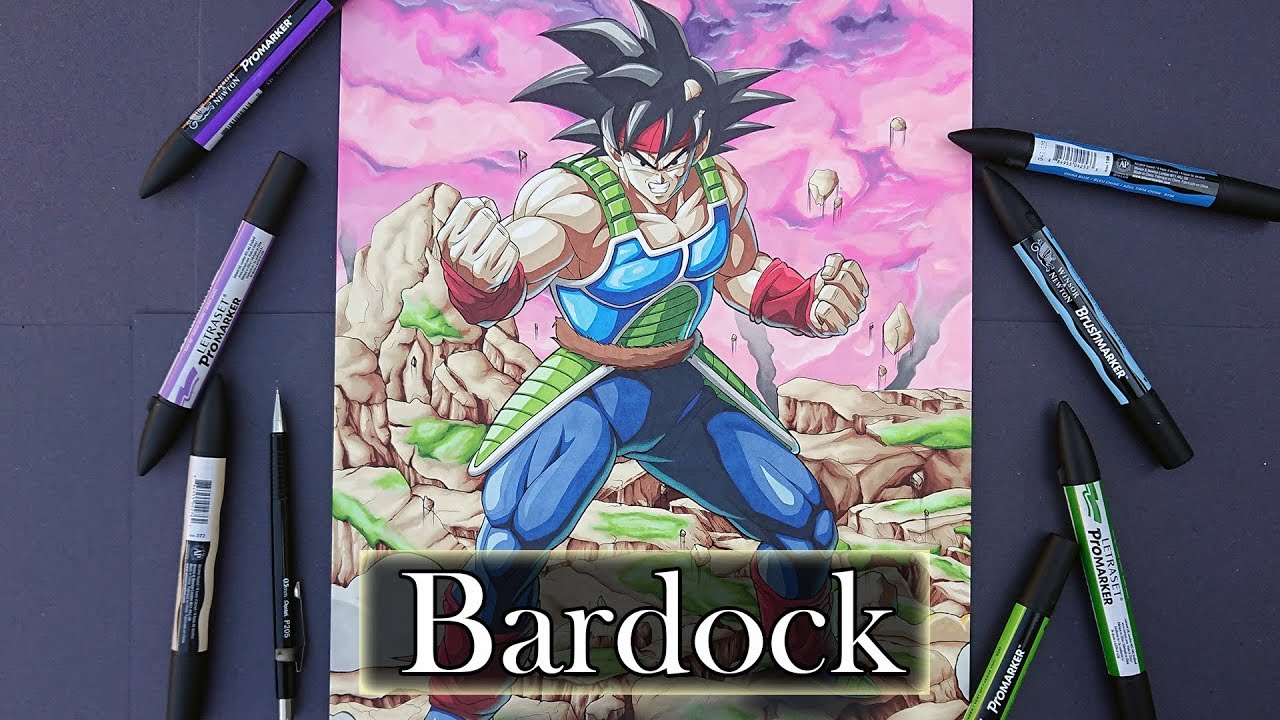 Drawing Bardock | FighterZ | My Biggest drawing yet!