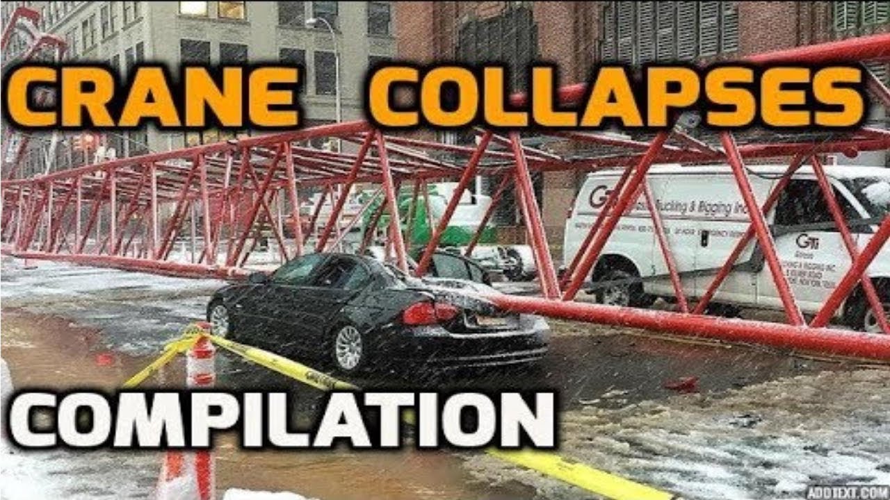 Amazing Crane Collapses Caught on Video! (Compilation) - 2018