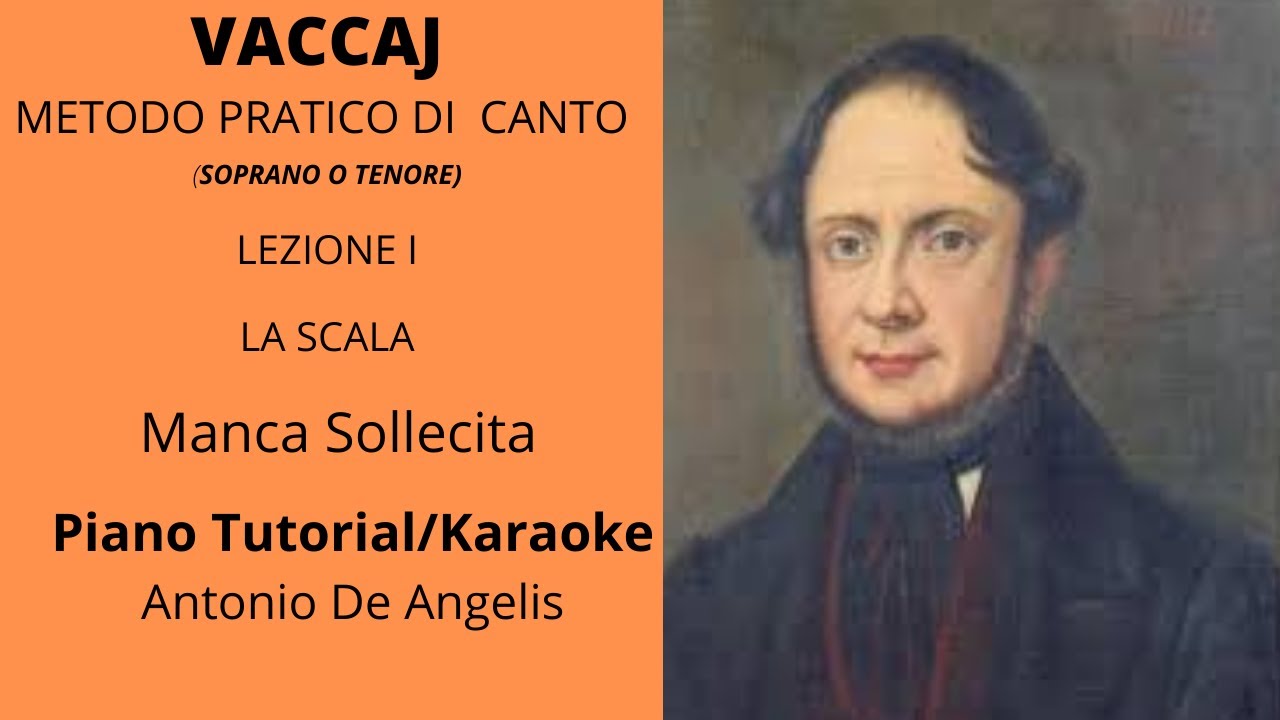 N. Vaccaj - Manca Sollecita in RE maggiore - KARAOKE (Soprano/Tenore) by Antonio De Angelis
