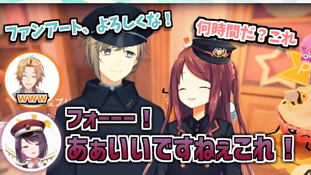 【#叶え葉ぐんかん】叶え葉を並ばせて大興奮する郡道先生【にじさんじ切り抜き/神田笑一/郡道美玲/叶/赤羽葉子】