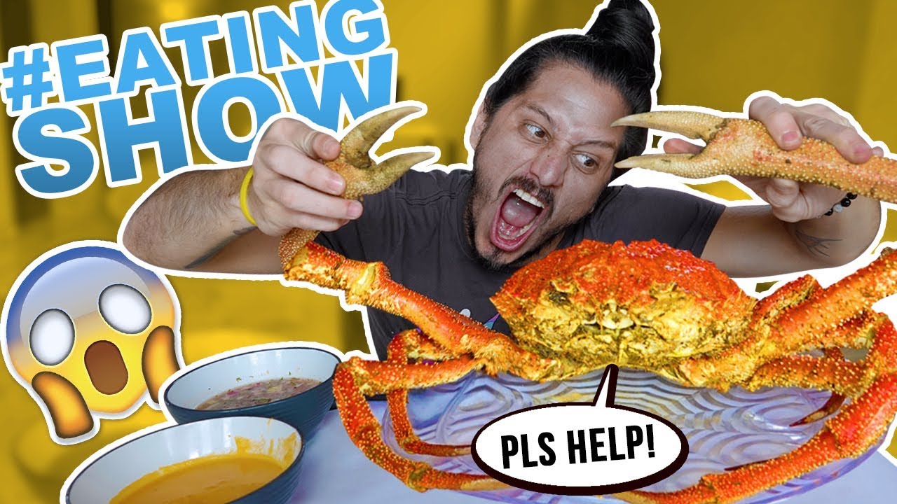 GIANT CRAB (CENTOLLA) | #eatingshow | #mukbang | Logan y Logan