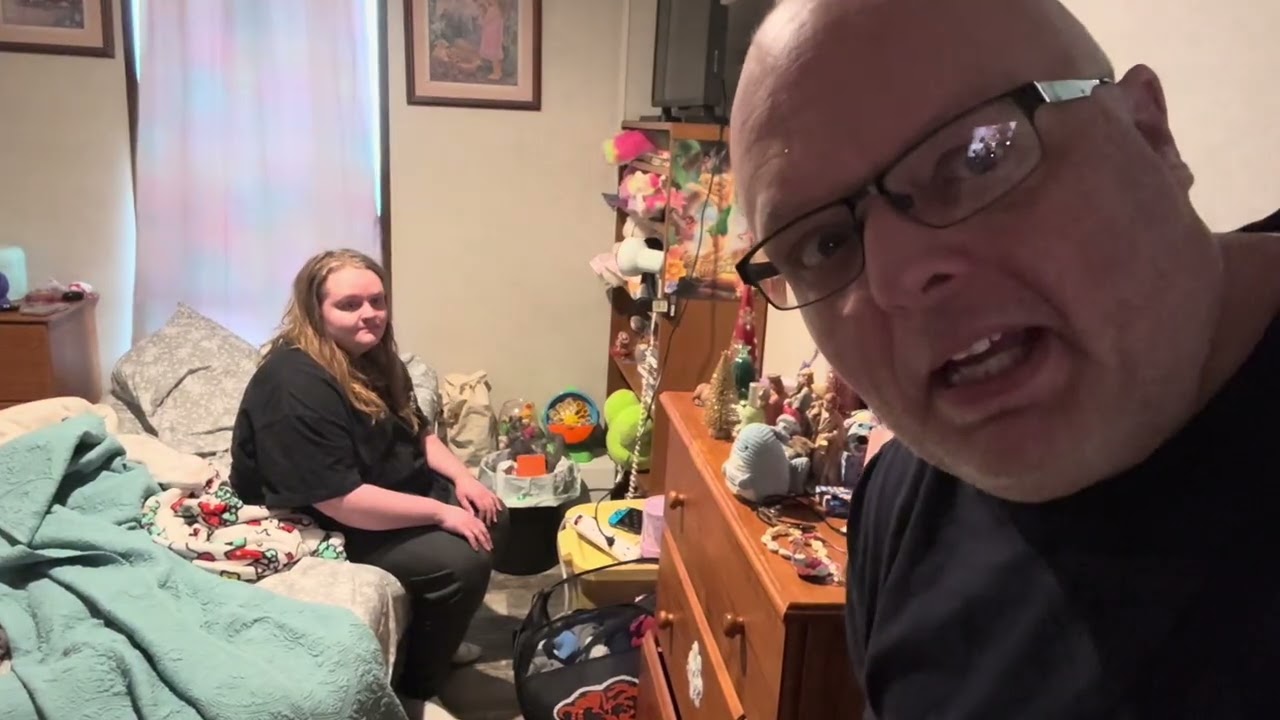Daddy’s decluttering with Sam! 