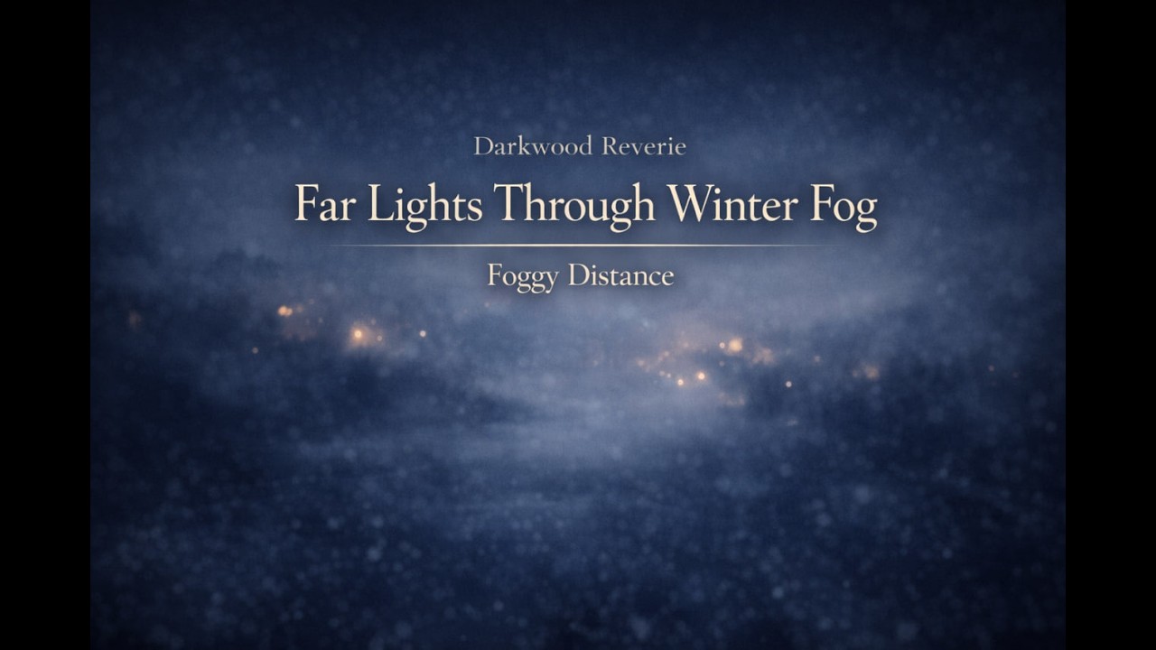 Far Lights Through Winter Fog • Cinematic Night Ambience | Darkwood Reverie