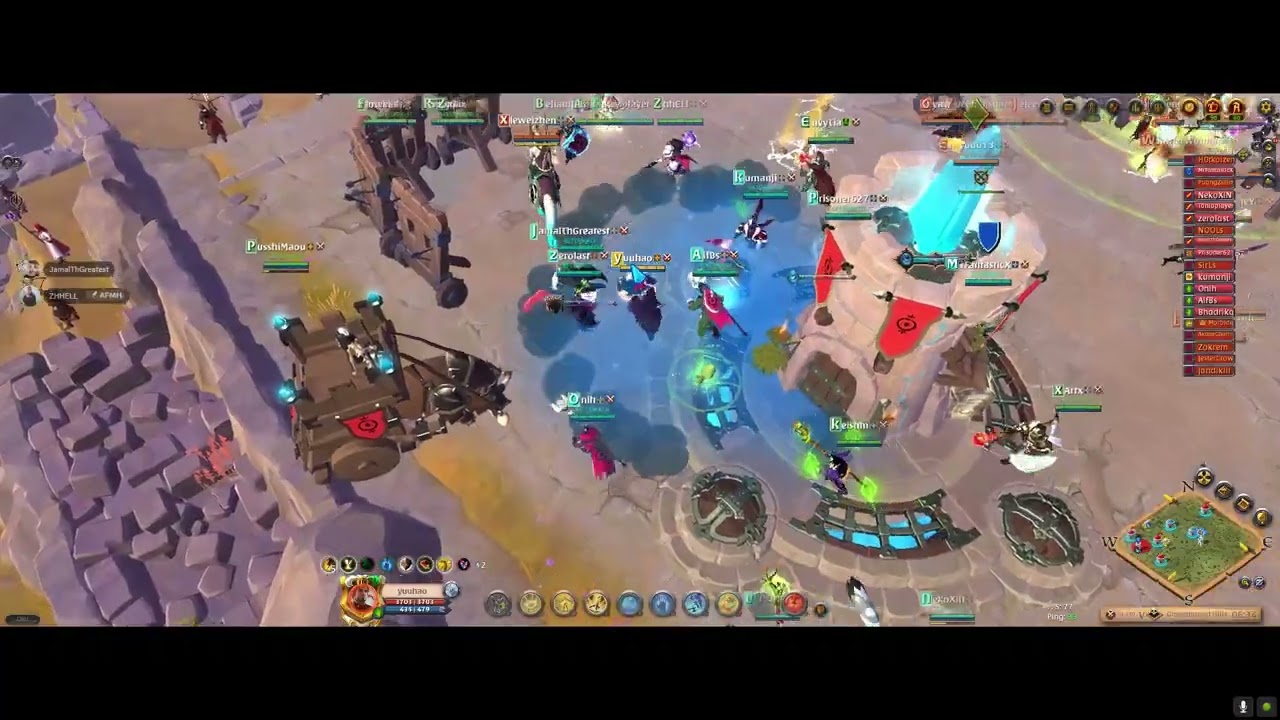 ALBION ONLINE | AFTERMATH VS INITIAL ENGAGE (HALLOW JUDI) | TERRI & CASTLE