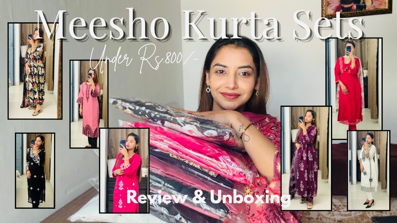 Meesho Kurta Sets Under Rs.800/- | Review and Unboxing | ❤️ |