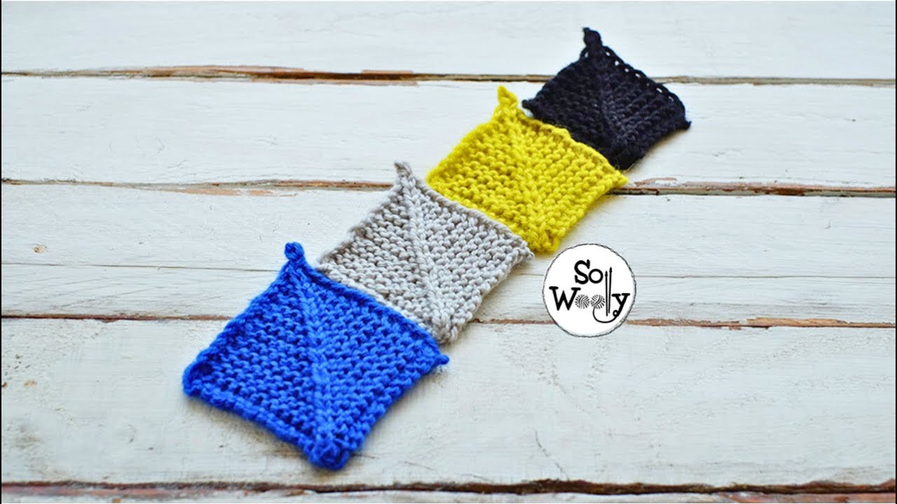 How to Knit Mitered Squares - So Woolly