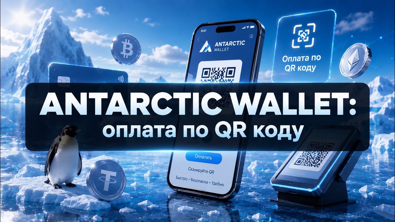 Antarctic Wallet приложение для оплаты QR кодом Как платить криптой из Telegram Mini App Steam, СБП