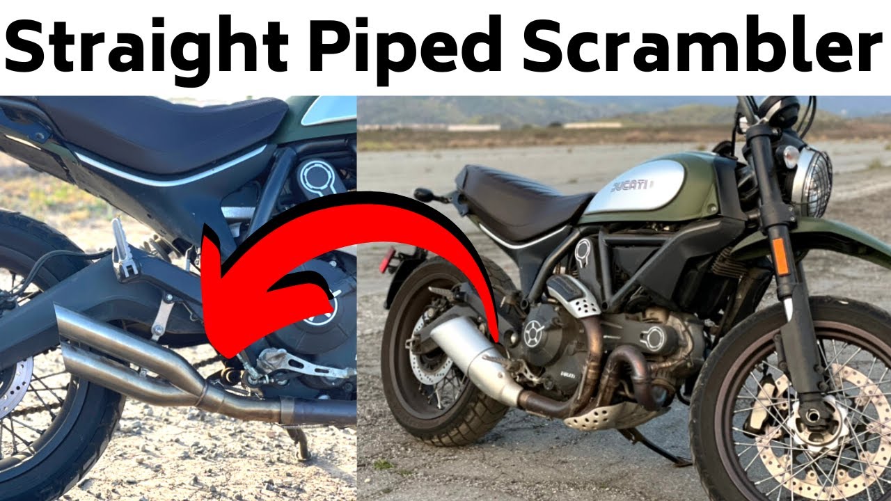 Straight Piping My CHEAP Ducati Scrambler [] Stock Bike Transformed