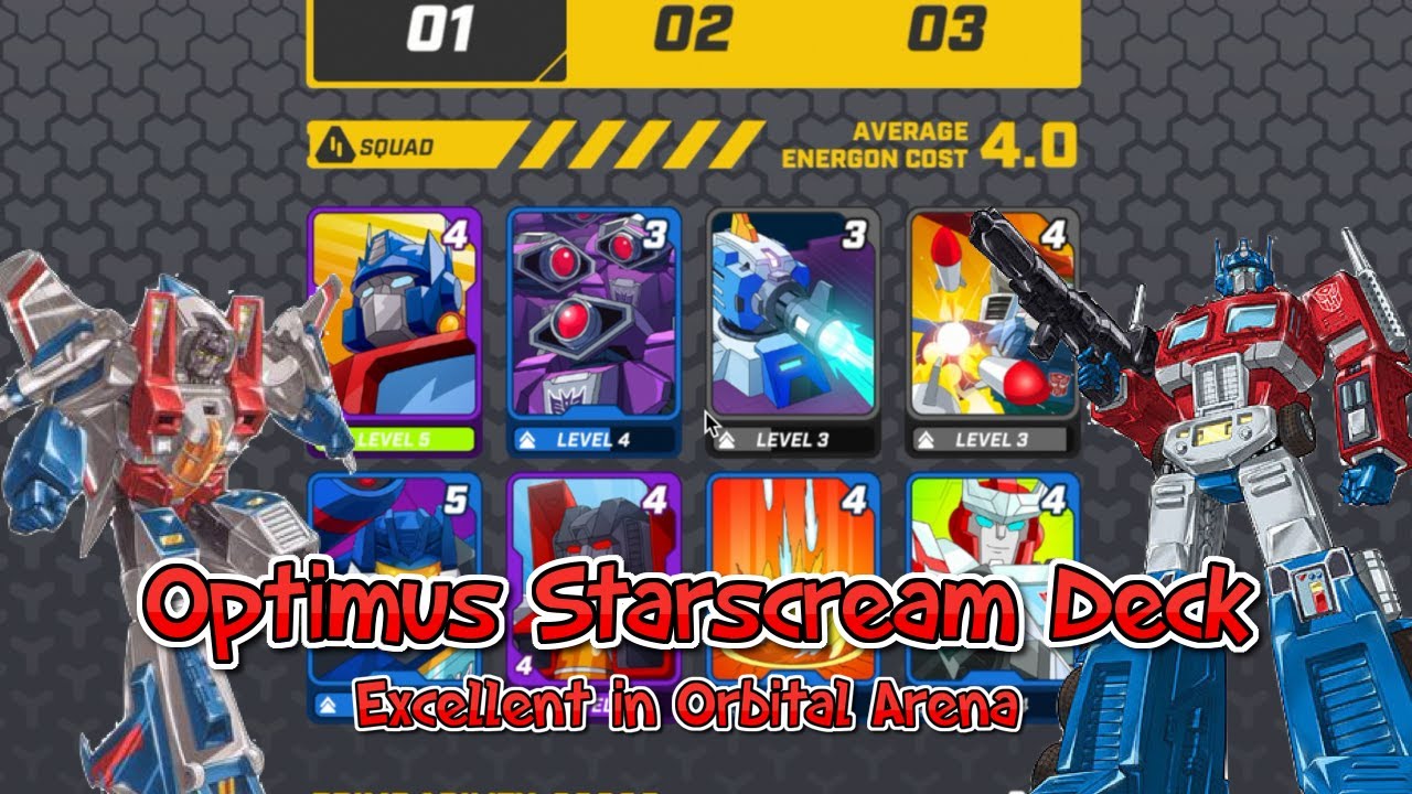 Transformer Tactical Arena  - Optimus Starscream Deck | Orbital Arena Deck