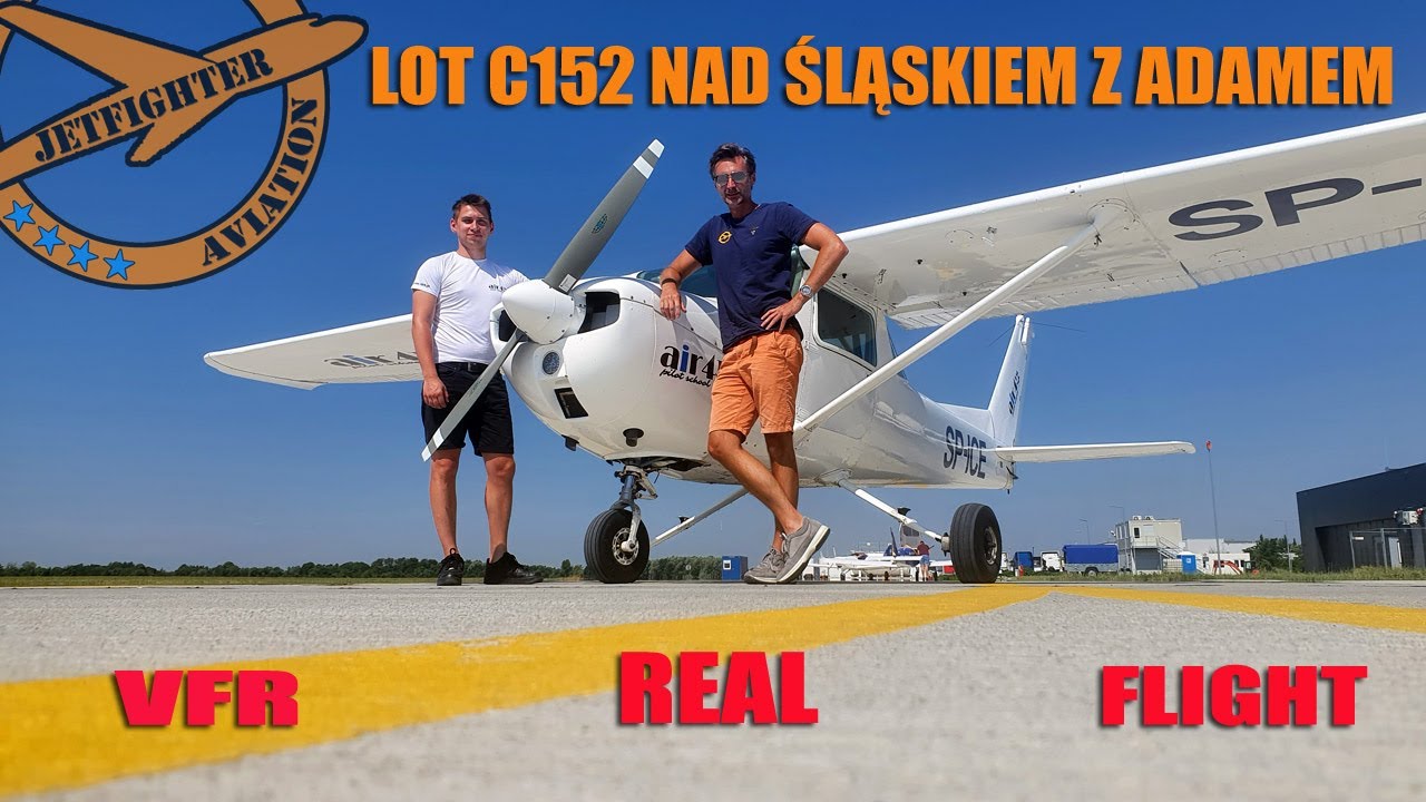 LECIMY CESSNĄ C150 Z ADAMEM NAD ŚLĄSKIEM W REALNYM ŚWIECIE- ALE WRAŻENIA!