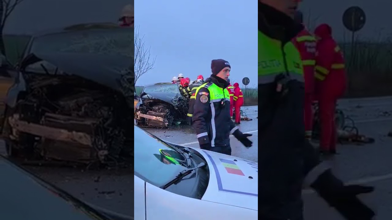 Accident pe E85 la Traian, Neamț, comuna Săbăoani