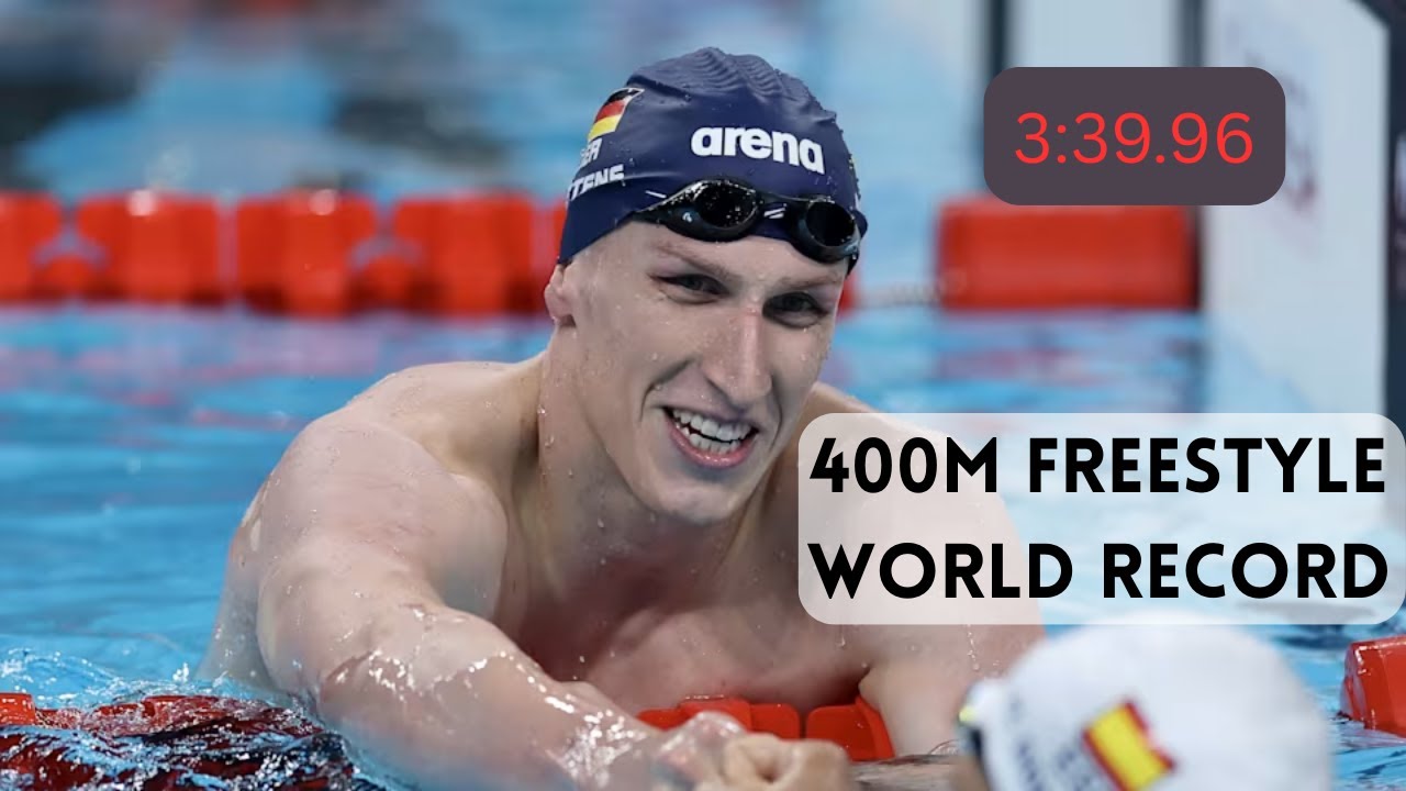 Lukas M&auml;rtens SMASHES 400m Freestyle World Record | 3:39.96 at Swim Open Stockholm 2025