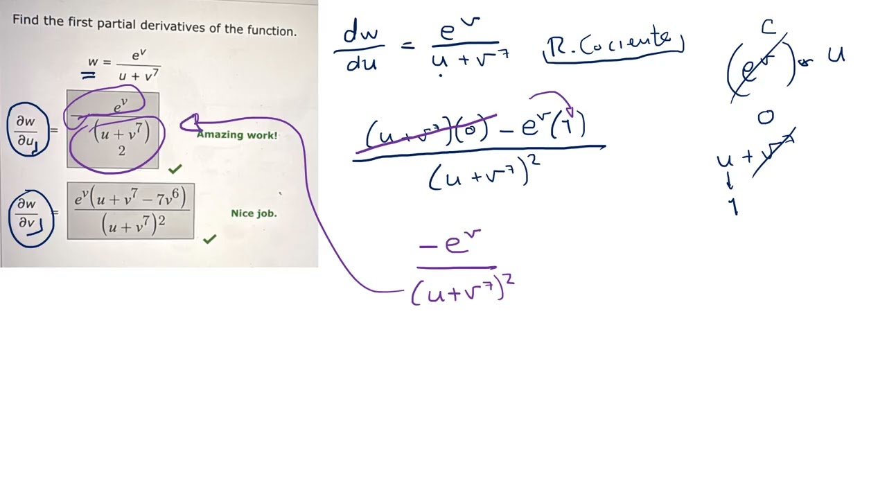 EJEMPLO DE DERIVADA PARCIAL ----